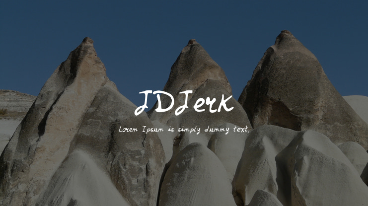 JDJerk Font