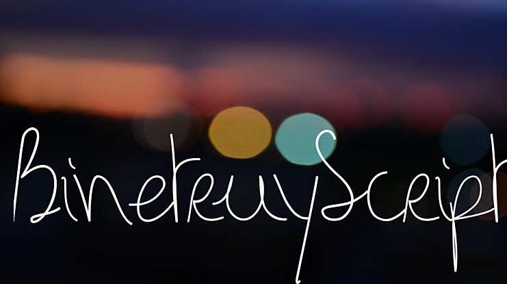 BinetruyScript Font