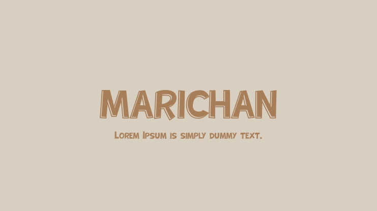 MARICHAN Font