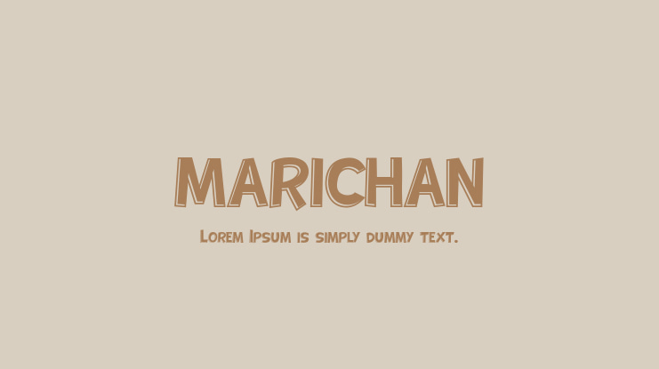 MARICHAN Font