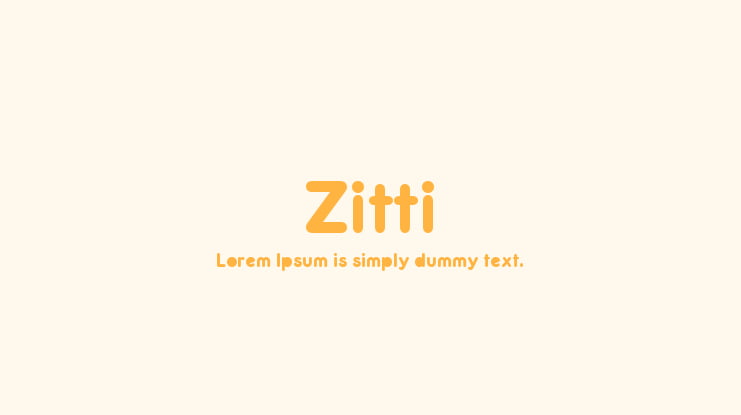 Zitti Font