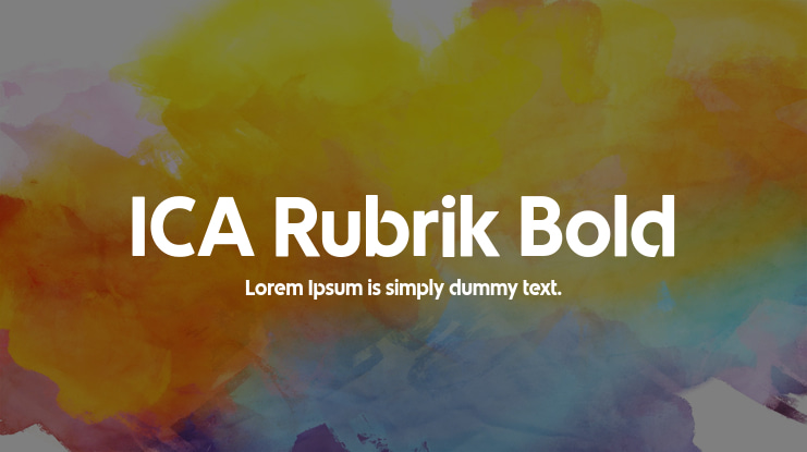 ICA Rubrik Bold Font