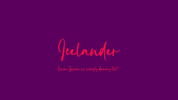 Icelander Font