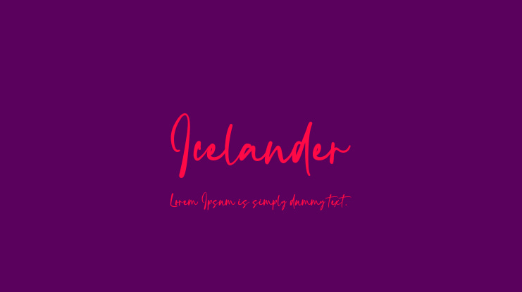 Icelander Font