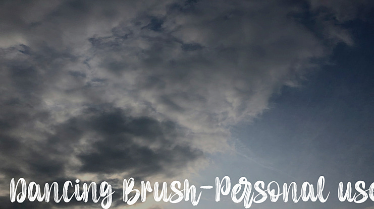 Dancing Brush-Personal use Font