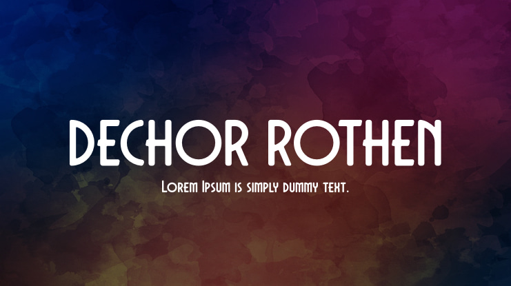DECHOR ROTHEN Font