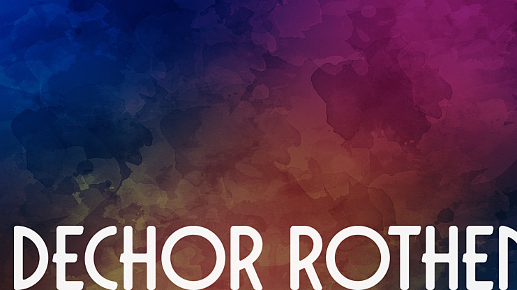 DECHOR ROTHEN Font