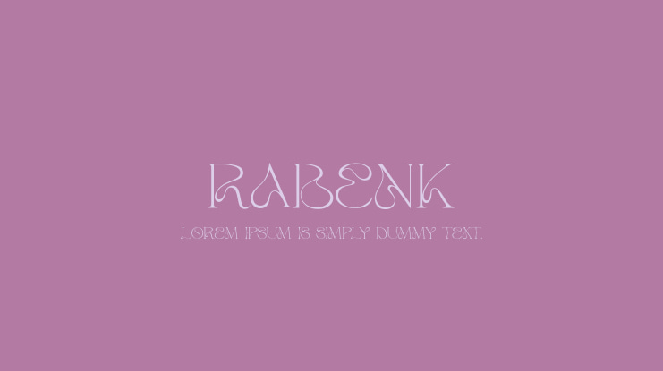 Rabenk Font