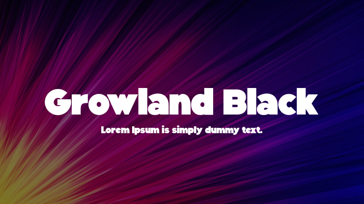 Growland Black Font Family