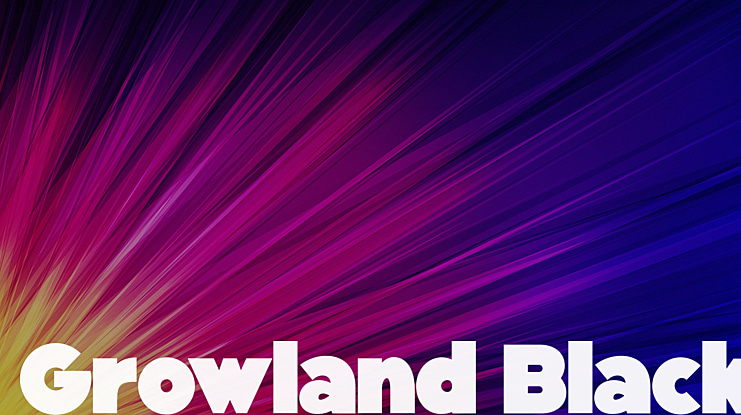 Growland Black Font Family