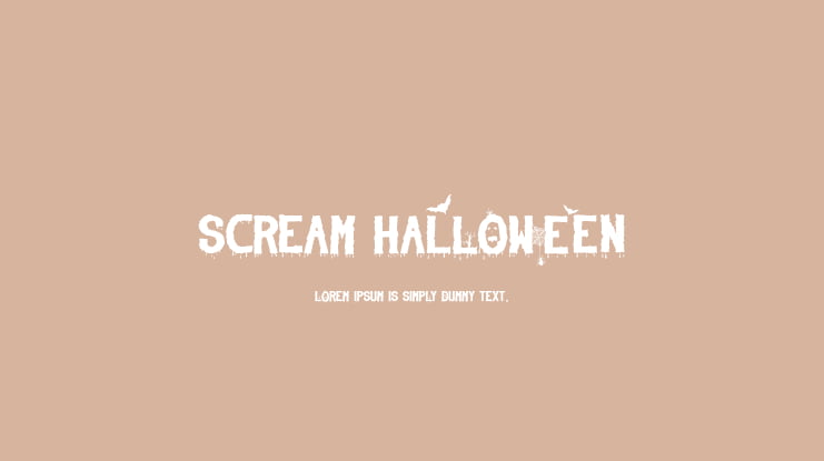 Scream Halloween Font
