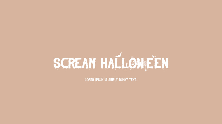 Scream Halloween Font