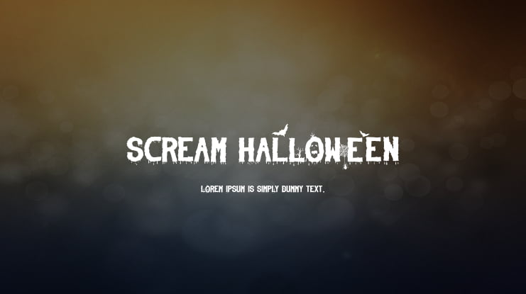 Scream Halloween Font