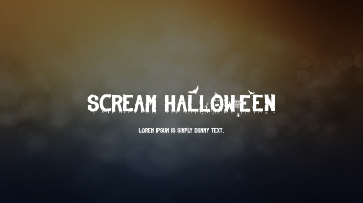 Scream Halloween Font