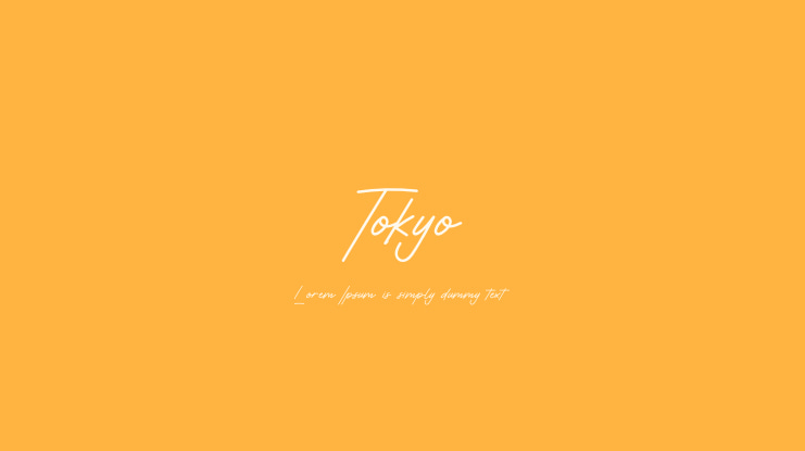 Tokyo Font
