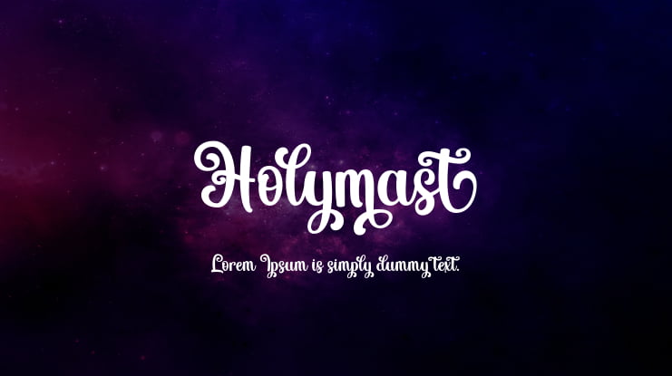 Holymast Font