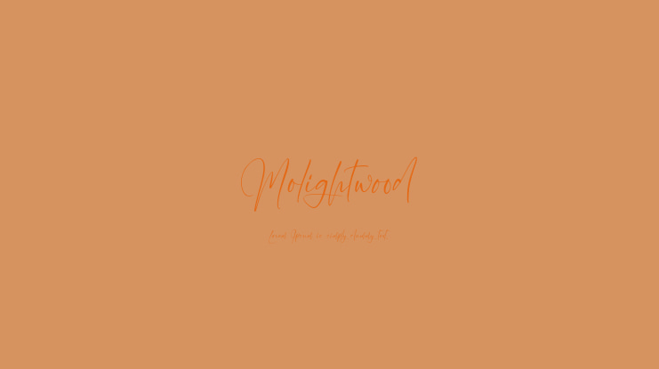 Molightwood Font
