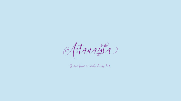 Astanayla Font