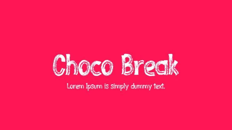 Choco Break Font