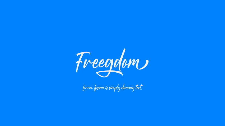 Freegdom Font
