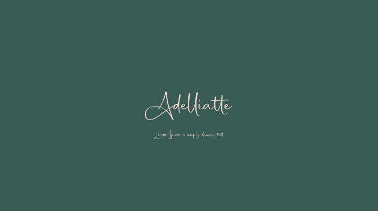 Adelliatte Font