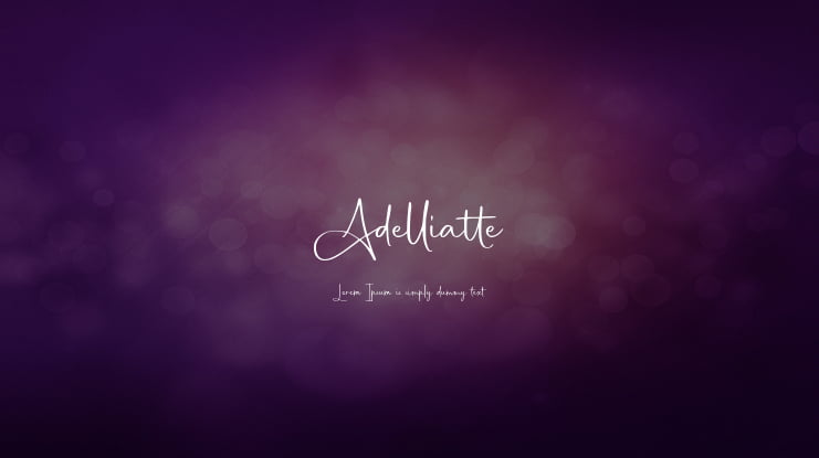 Adelliatte Font