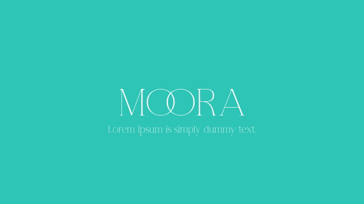 MOORA Font