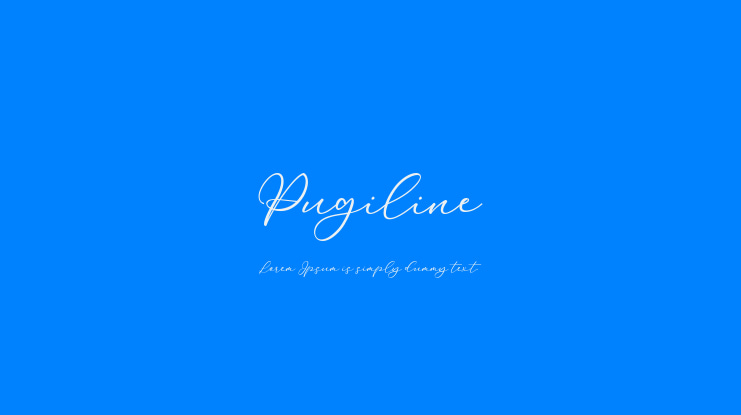 Pugiline Font