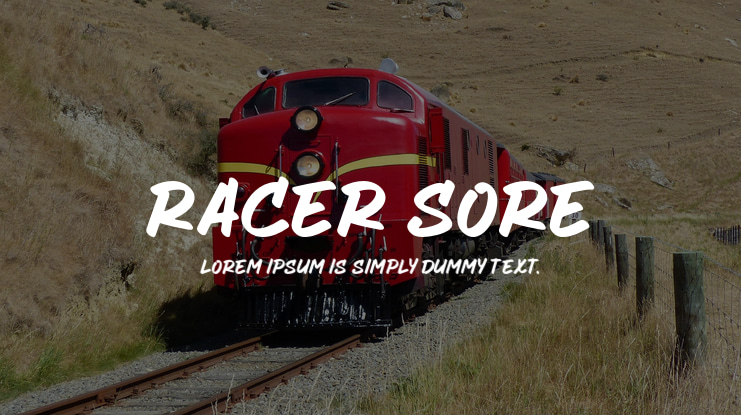 Racer Sore Font
