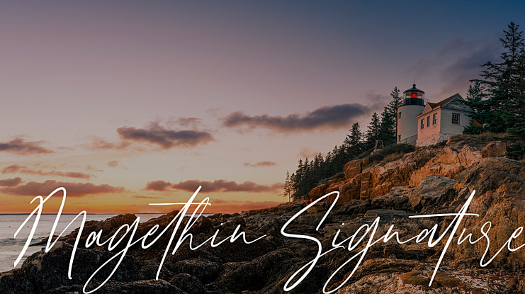 Magethin Signature Font