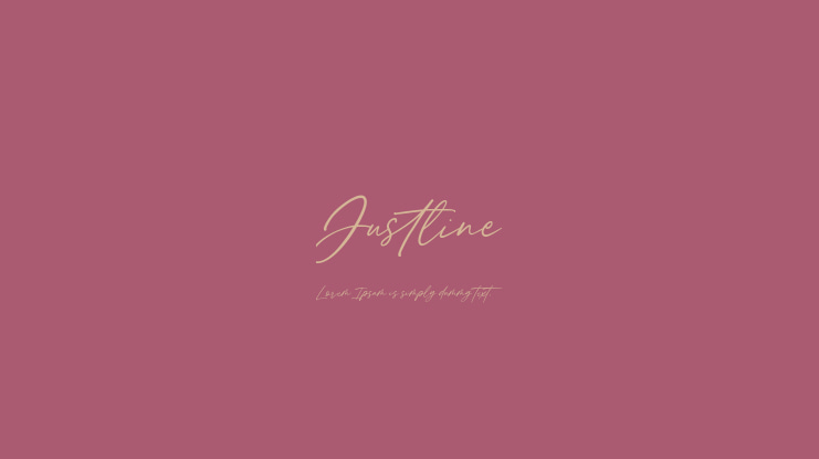 Justline Font