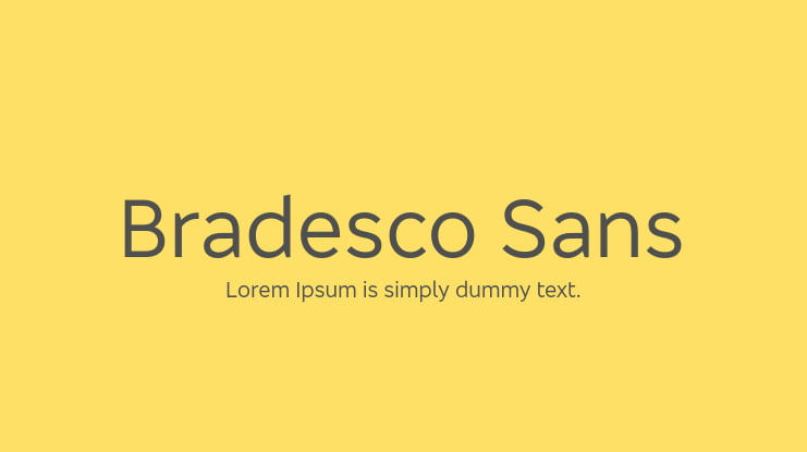 Bradesco Sans Font Family
