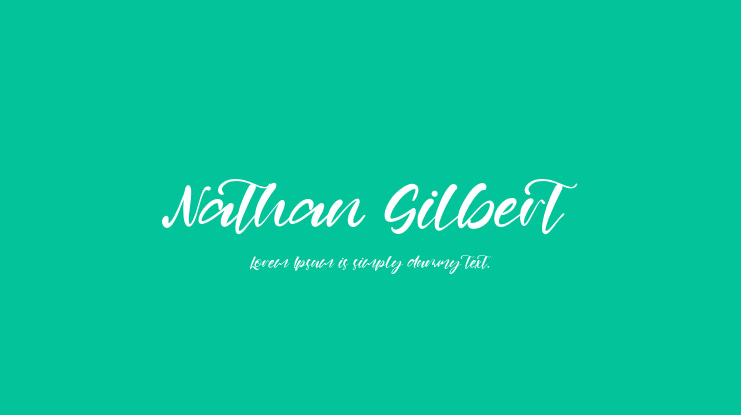 Nathan Gilbert Font