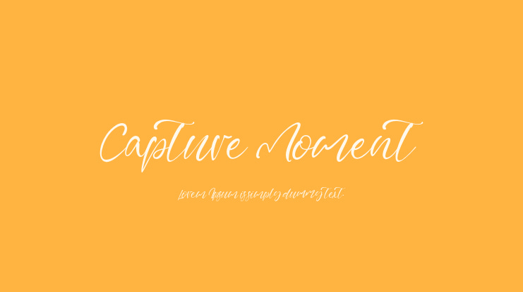 Capture Moment Font