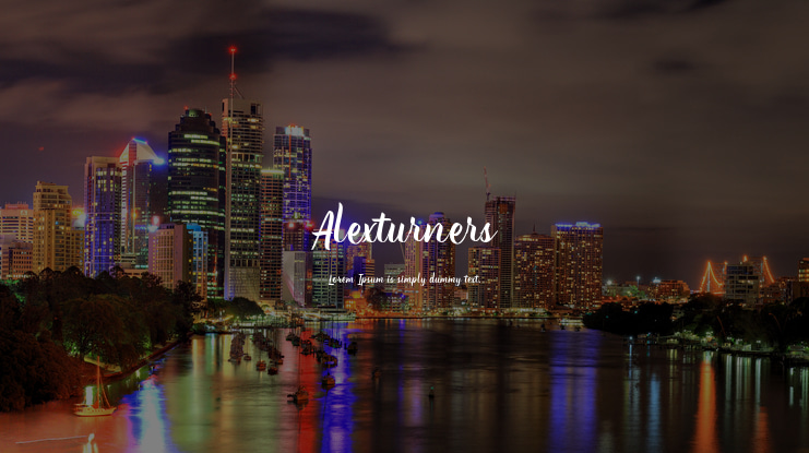 Alexturners Font