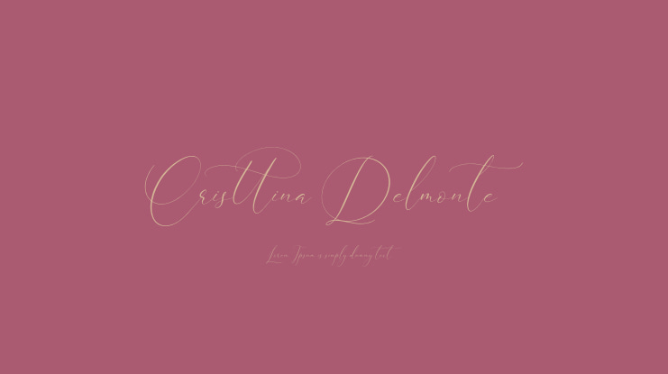 Cristtina Delmonte Font Family