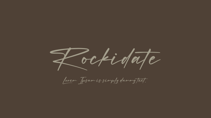 Rockidate Font Family