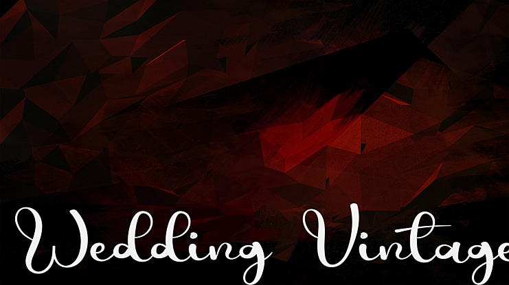Wedding Vintage Font