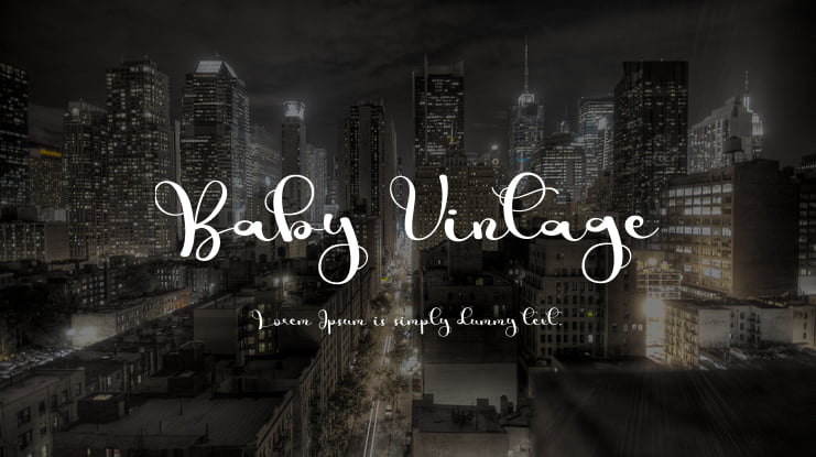 Baby Vintage Font