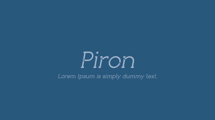 Piron Font Family
