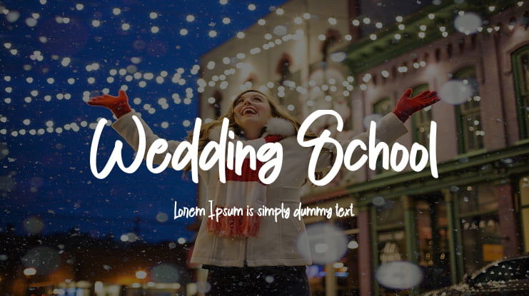 Wedding School Font