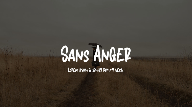 Sans Anger Font