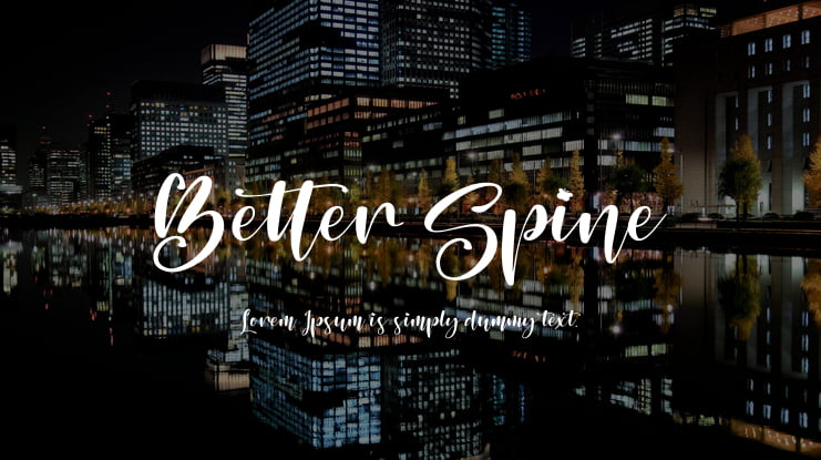 Better Spine Font Family