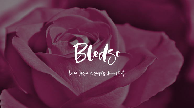 Bledso Font