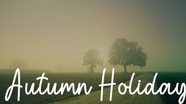 Autumn Holiday Font