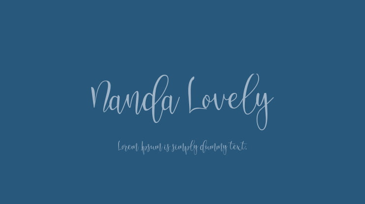 Nanda Lovely Font Family