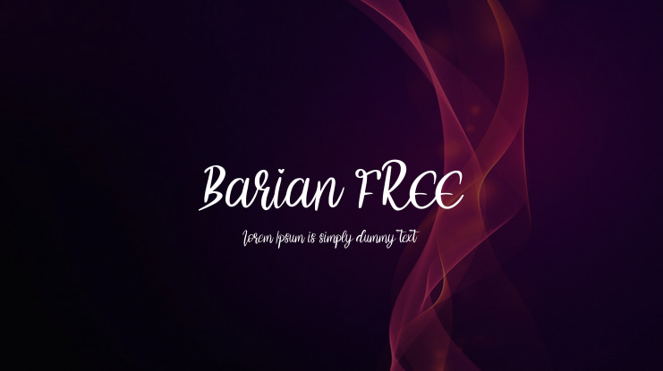 Barian FREE Font