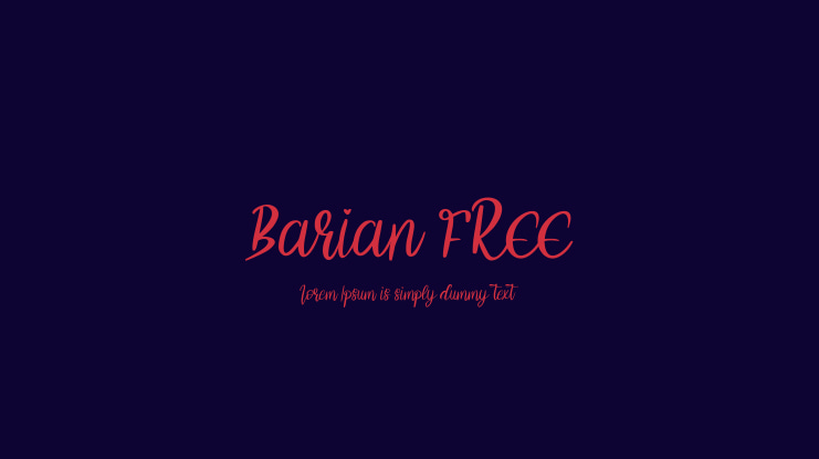 Barian FREE Font