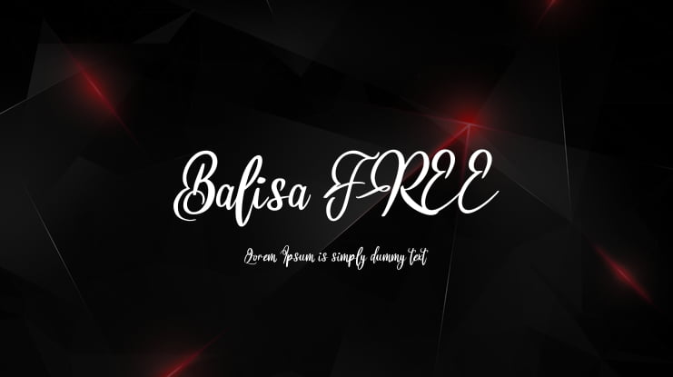 Balisa FREE Font