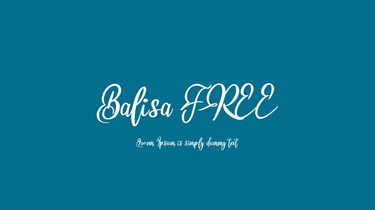 Balisa FREE Font